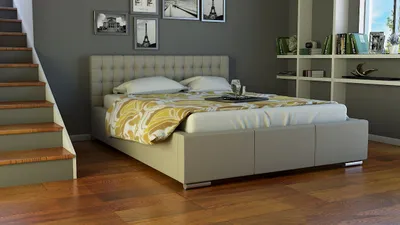 Produktbild von Polsterbett Bett Doppelbett DAMASO 180x200cm inkl.Bettkasten