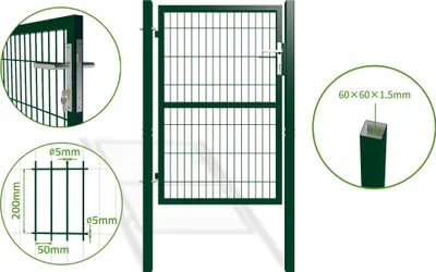 Produktbild von Zauntor Metall 1m RAZO H.140cm grün