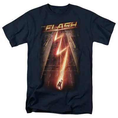 Obrázok produktu pre Tričko "Avenue" zo série The Flash, uni, pre pánov/dámy, model TV39315 (veľkosť M), farba: námorná modrá