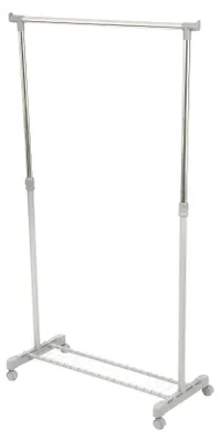 Kleiderständer verstellbar 91–160 cm, Stahl, Silber/Grau, 83,5 x 44 cm