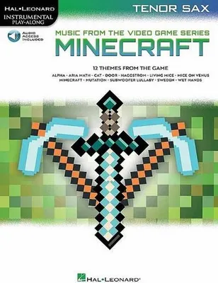 Obrázek produktu pro Minecraft - Music from the Video Game Series Tenor Sax Play-Along Book/Online Audio