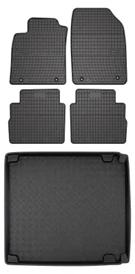 Immagine prodotto di Tappetini gomma SolidPRO + bagagliaio per Opel Vectra C 2003-2008 5 pezzi