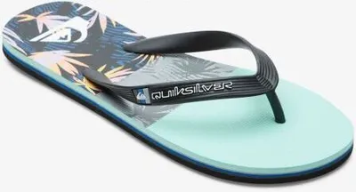 Productafbeelding van Quiksilver Molokai slippers met paneeldesign – zwart – maat 45