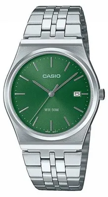 Immagine prodotto di Orologio CASIO MTP-B145D, da uomo, al quarzo, con movimento analogico, quadrante verde e cinturino in acciaio inossidabile
