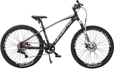 Produktbild von 26 Zoll Alu Mountainbike Leader Fox Factor 8 Gang Scheibenbremsen Rh 36 cm schwarz weiss