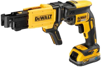 Obrázek produktu pro DeWalt DCF620E1K-XJ sádrokart. šroub. podavačem vrutů 18V/1*1,7Ah bez nabíječky, POWERSTACK, TSTAK