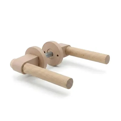 Produktbild von Türklinke Beige 1 Paar Modernes Design Türbeschlag Türgriff Kunststoff (PLA) Inkl. Montagematerial