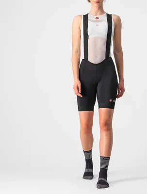 Produktbild von CASTELLI Kurze Fahrradhose mit Trägern - ENDURANCE LADY  - Schwarz S
