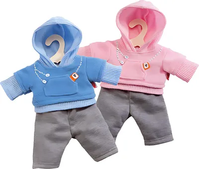 Produktbild von Pu-Jogginganzug rosa/h-bl.,Gr.