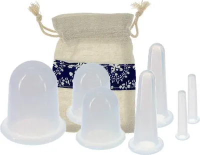 Produktbild von Vakuummassage gegen Cellulite - 7 Teile - Silikon