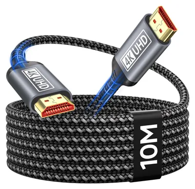 Image de Câble HDMI 4K, 10 mètres, Ultra HDMI 2.0, haute vitesse, compatible HDR