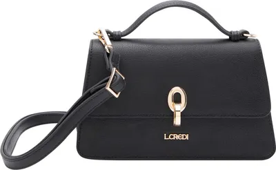Immagine prodotto di L.CREDI borsetta borsa a tracolla Petronella Handle Bag Black nero