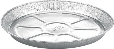 Produktbild von 100x ALU Grill- Back- Servier- und Pizzateller rund 1010 ml Ø 277x25mm