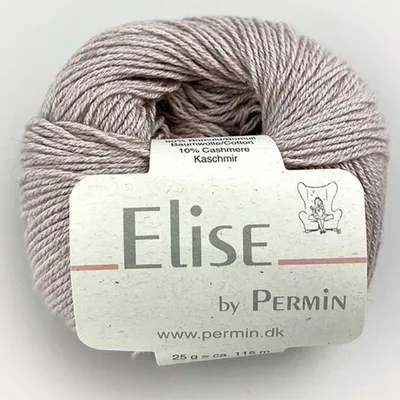 Zdjęcie produktu dla Elise by Permin – Luksusowa Włóczka Bawełna-Kaszmir (25g/115m) (16 latte)