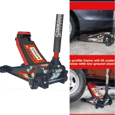 Produktbild von 4t Rangierwagenheber 4000 kg Extra Flach Wagenheber hydraulisch Doppelkolben