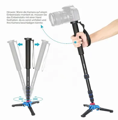 Obrázok produktu pre NEEWER výsuvné jednonožné statív na fotoaparát s odnímateľnou základňou