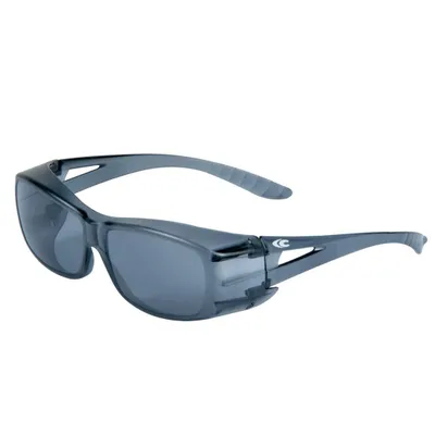 Produktbild von Cofra Schutzbrille für Brillenträger elegantes Design grau getönt