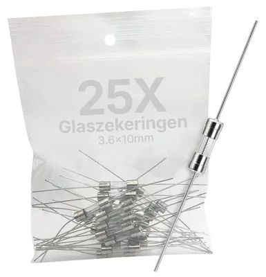 Produktbild von VLTG Glassicherung 3,6 x 10 mm 3,15 A flink (F) 125/250 V AC 25 Stück