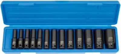 Obrázek produktu pro Sada rázových hlavic 1/2", 10-30 mm, Cr-Mo, 13 ks