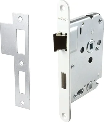 Immagine prodotto di Serratura per WC con frontale bianco PC63 - Al pezzo