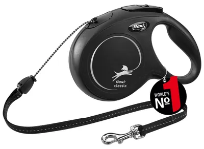 Produktbild von flexi New CLASSIC, Seil, M: 8 m, schwarz