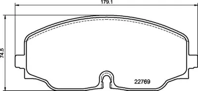 Immagine prodotto di Set di pastiglie freno, freno a disco BREMBO P 85 176