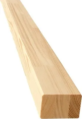 Produktbild von Zaunpfosten Zaun Pfosten Pfahl Holz Kantholz Vierkant Kiefer Holzpfosten 4,5 x 4,5cm, 1m lang