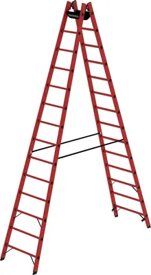 Produktbild von Sprossen-Stehleiter GFK 2x14 Sprossen