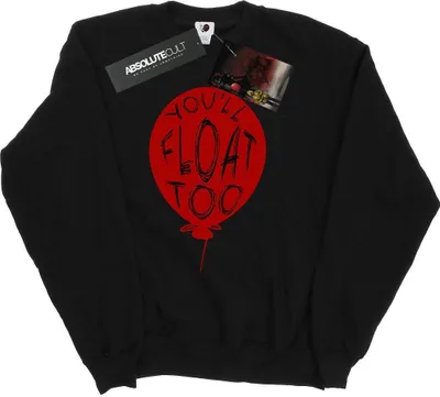 Produktbild von It - "You'll Float Too" Sweatshirt für Herren BI47445 (L) (Schwarz)