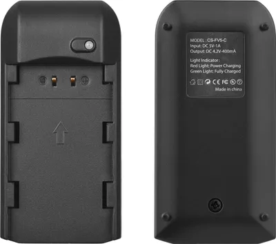 Image de Chargeur de batterie CS-FV5-C avec voyant LED + 2 batteries NP-FV5 PLUS 3,7 V 2000 mAh Câble de recharge de type C