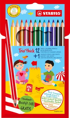 Produktbild von Buntstifte 'Trio dick' 12+1er Promo-Etui