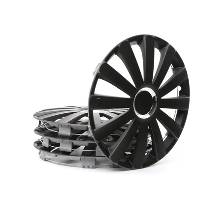 Produktbild von 4x 16" Zoll Radkappen Schwarz Radzierblenden Radblenden 16 SPYDER PRO BLACK ARGO