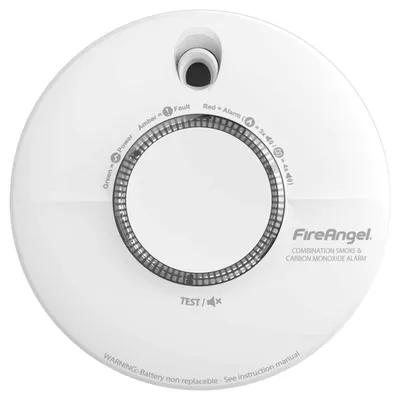 Produktbild von FireAngel SCB10-INT, Kombi-Detektor, Verkabelt & Kabellos, Weiß, Haus, ABS, 85 dB