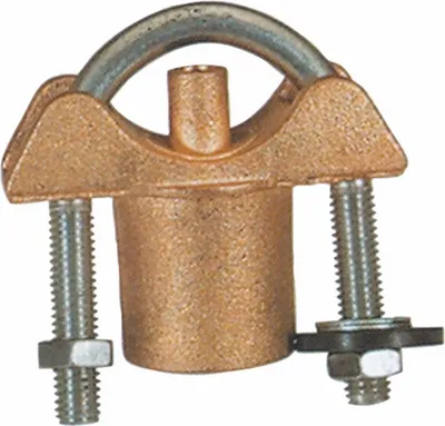 Produktbild von Anbohrschelle aus Messing mit Metallbügel Innengewinde 1/2 Zoll