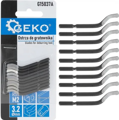 Obrázek produktu pro GEKO Náhradní čepele k odhrotovači, HSS M2, 10 ks - G15037A