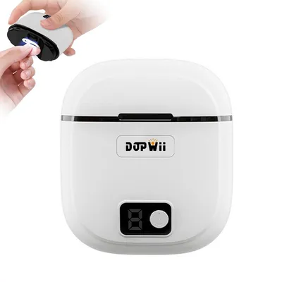 Produktbild von 3-in-1 Elektrischer Nagelknipser, wiederaufladbar mit LED-Licht, 3 Geschwindigkeiten, Nagelreste-Speicherung, geeignet für Babys und Senioren