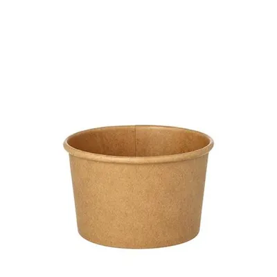 Produktbild von Suppenbecher, Pappe rund 230 ml Ø 9,8 cm · 6 cm braun