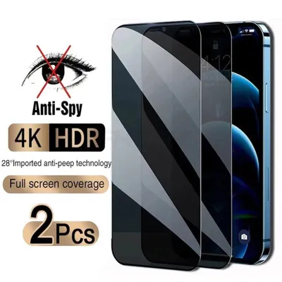 Produktbild von OLi Sichtschutzfolie 2X Sichtschutz Full Screen Privacy für iPhone 11/XR Panzer Schutz, Sichtschutz, Displayschutz Glass
