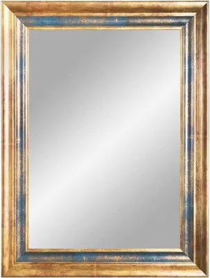 Produktbild von Famanu Wandspiegel Barockrahmen Blau Gold Vintage - 40 x 120 cm