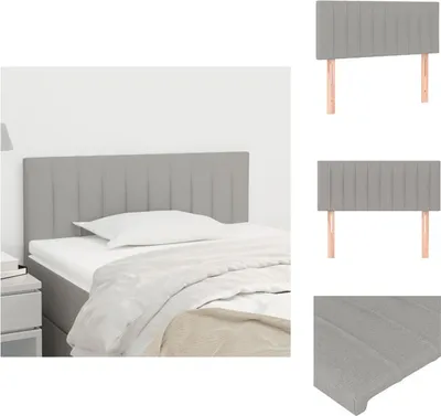 Imagen del producto de vidaXL Cabecero gris claro de 100x5x78/88 cm, tela - Para cabecero y piecero