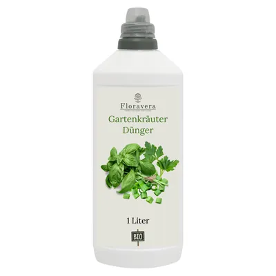 Produktbild von Floravera Premium Gartenkräuter -Flüssigdünger 1 Liter Dünger Basilikumdünger Kräuterdünger