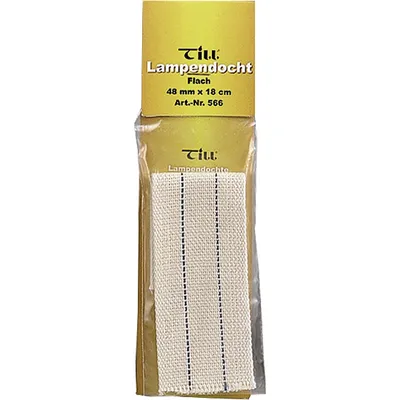 Produktbild von Till Lampendochte Baumwolle flach 18 x 4,8 cm