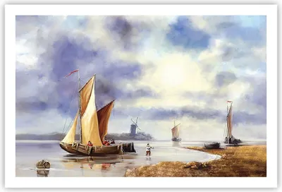 Produktbild von Poster - Poster ohne Rahmen - Fischer Schiff Fan - 91,5x61 cm - Wand Bild - Wanddeko - Wandbilder - Kunstposter - Wandposter - Bilder - Kunstdruck - Wanddekoration - Wandbild - P2XAA91x61-4318