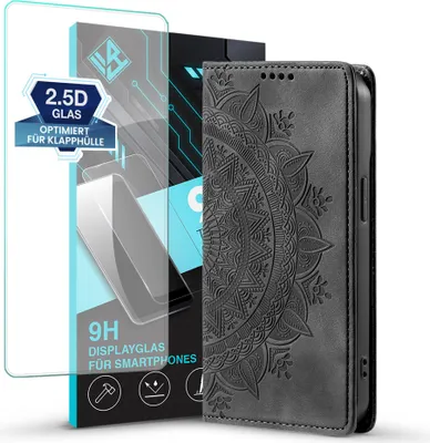 A product shot featuring a phone case and screen protector.