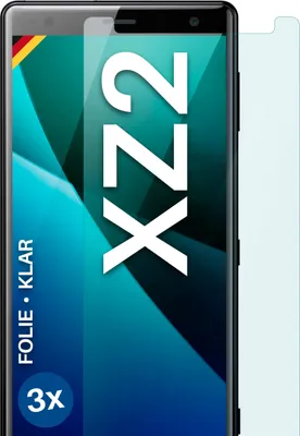 Produktbild von moex® 3x Schutzfolie kompatibel mit Sony Xperia XZ2 - Displayschutzfolie dünn Folie, Klar