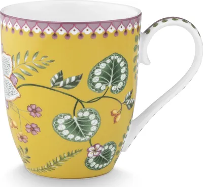 Produktbild von PIP STUDIO Lily&Lotus Yellow Henkelbecher XL 0,45l
