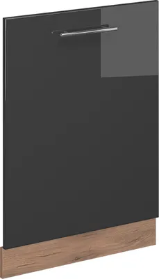 Produktbild von Geschirrspülblende Vicco Fame-Line Anthrazit Hochglanz 60 cm ohne Arbeitsplatte, Model 54315