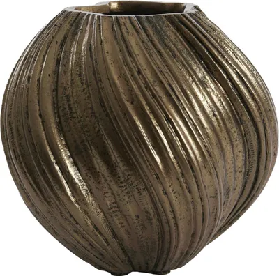 Immagine prodotto di Vaso YATUNG in pietra antica bronzo di Light & Living – Ø34x32 cm