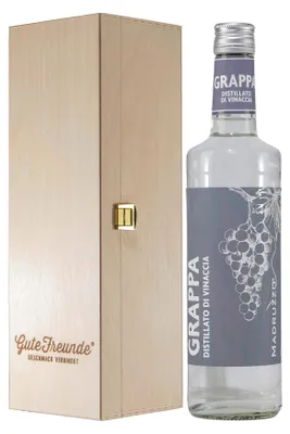 Produktbild von Madruzzo Grappa mit Geschenk-Holzkiste