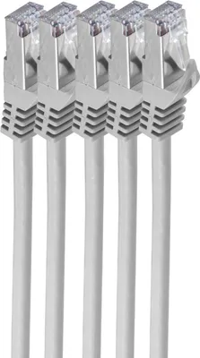 Produktbild von shiverpeaks BS75511-0.25-SET5, 0,25 m, Cat7, S/FTP (S-STP), RJ-45, RJ-45, Grau